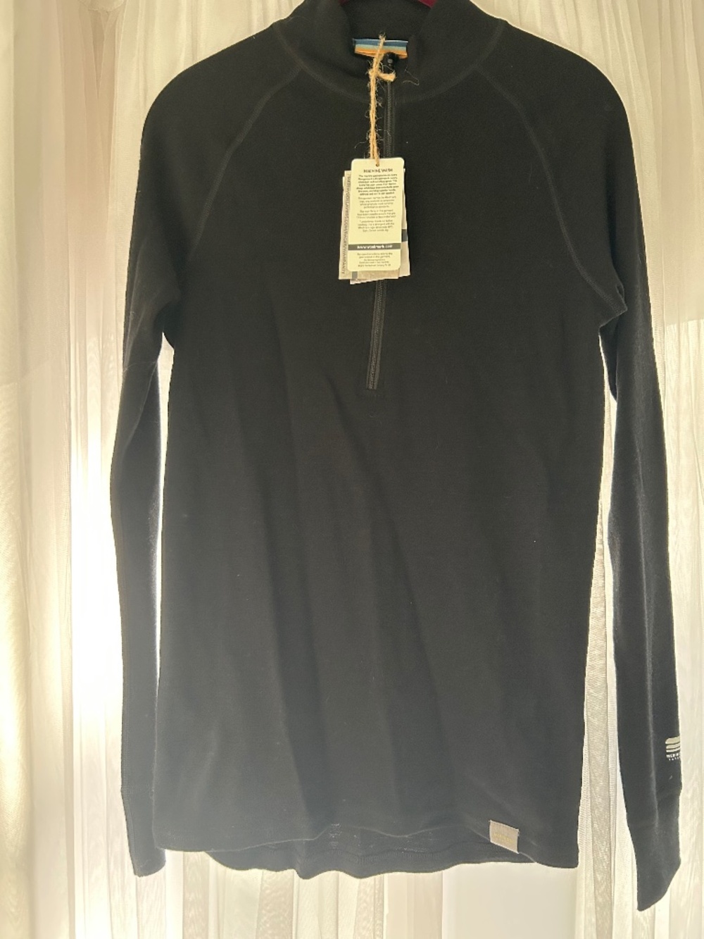 Meriwool Merino 3/4 zip Base Layer Top